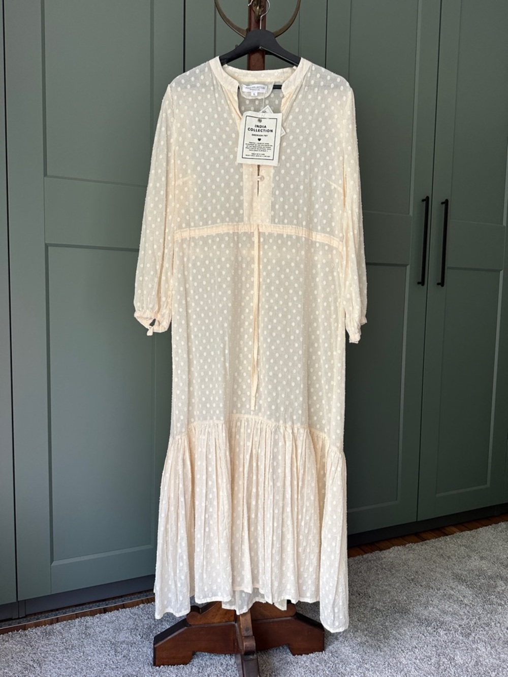 Emerson Fry India Collection Frances Dress 2- Salt size L NEW - Picture 2 of 8